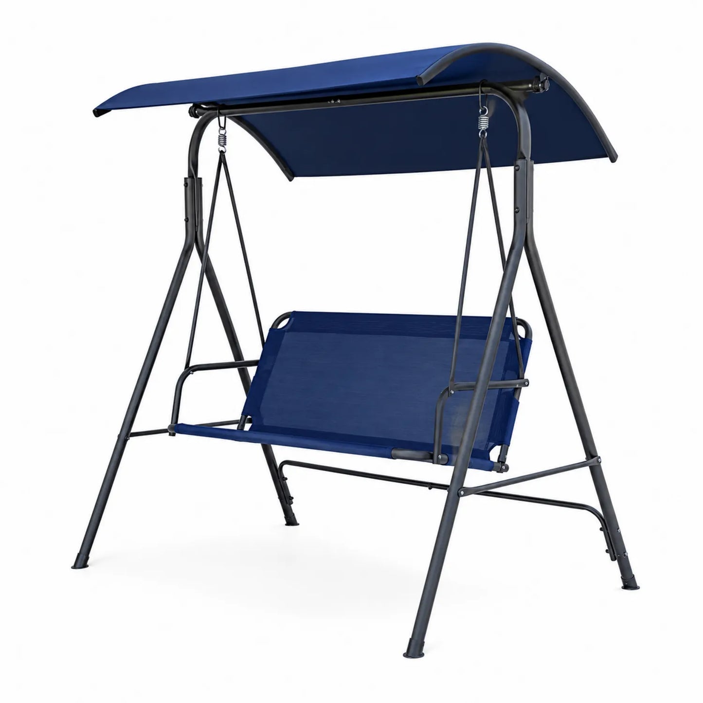 Gartenschaukel für 3 Personen Metall Blau